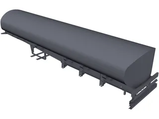 Tanker Semitrailer Frame 3D Model