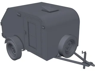 Teardrop Trailer 3D Model