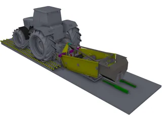 Onion Harvester 3D Model