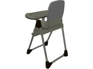 Baby High Chair 3D Model