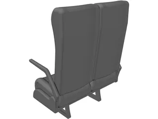 Luxury Bus Seats 3D Model