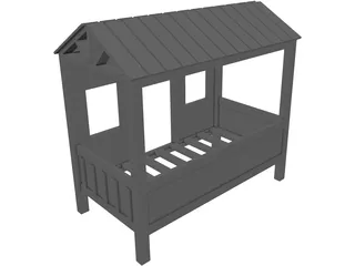 Cabin Bed 3D Model