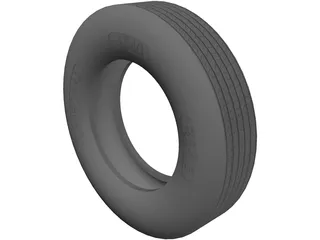 Tire Uniroyal LT40 11 R24.5 3D Model