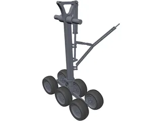 Boeing 777 Main Landing Gear 3D Model