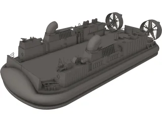 LCAC Hovercraft 3D Model