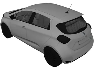 Renault Zoe (2012) 3D Model