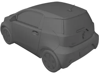 Toyota iQ EV (2012) 3D Model