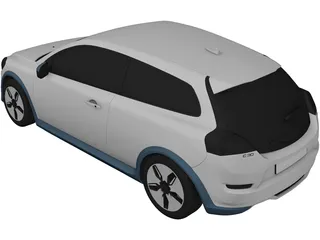 Volvo C30 BEV (2011) 3D Model