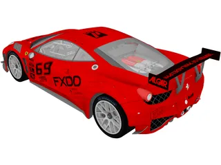 Ferrari 458 GT3 (2014) 3D Model