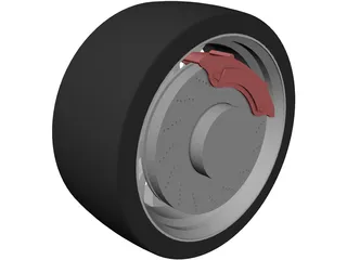 Racing Car Sports Wheel Rim 3D Model