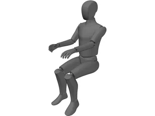Ergonomic Man 3D Model