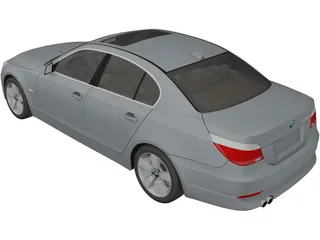 BMW 5-series E60 Sedan (2010) 3D Model
