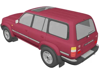 Toyota Land Cruiser J80 (1989) 3D Model