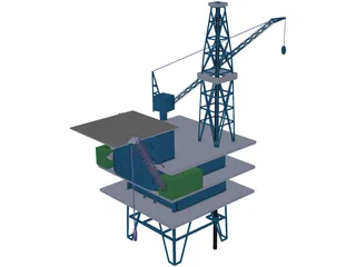 Oil Platform 3D Model