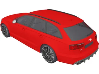 Audi RS6 Avant (2015) 3D Model