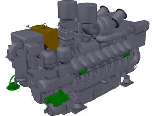 MTU 4000 3D Model