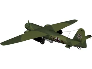 Arado Ar 234 Blitz (1945) 3D Model