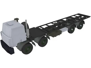 Volat MZKT 65272 8x8 Military Truck 3D Model