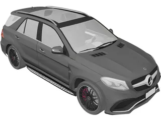 Mercedes-AMG GLE 63 S 4MATIC (2016) 3D Model