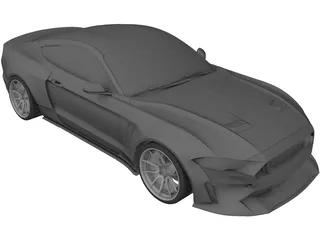 Ford Mustang GT Fastback (2018) 3D Model