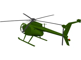 MD Helicopters MH-6 Little Bird 3D Model