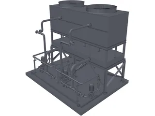 Cooling Water Module 3D Model