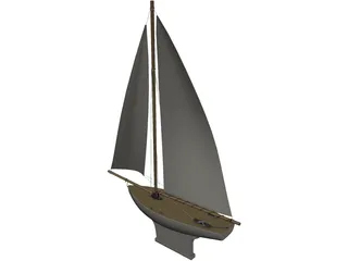 Toy Boat 3D Model