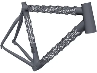 IsoTruss Road Bike Frame 3D Model