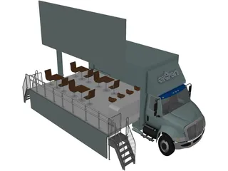 Event Truck 3D Model