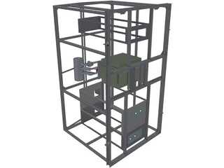 Electric Transformer Container 3D Model