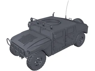 M1151 HMMWV Hummer 3D Model