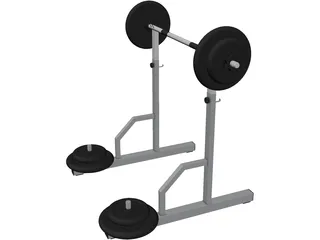 Barbell Gym 3D Model