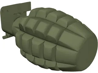 Pineapple Mk2 Grenade 3D Model