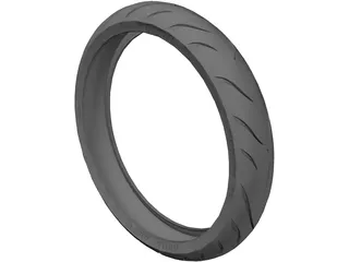 Front Tire 3D Model