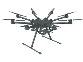 DJI S1000 Spreading Wings 3D Model