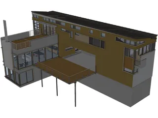 Modern Dwelling 3D Model