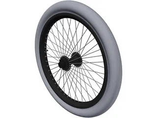 Bike Wheel 20-inch 3D Model