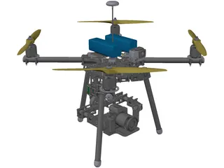 X4 Quadcopter 3D Model