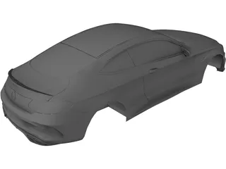 Mercedes-AMG C63 Coupe Body 3D Model