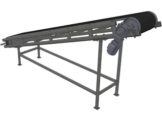 Belt Conveyor 3D Model