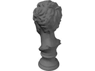 Abraham Lincoln Louvre Bust 3D Model