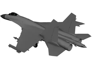 Sukhoi SU-35S Flanker-E 3D Model