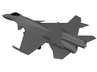 Sukhoi SU-33 Flanker-D 3D Model