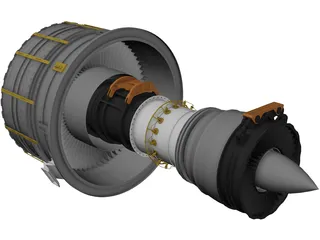 Jet Engine 3D Model