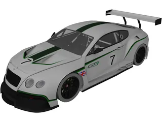 Bentley Continental GT3 3D Model