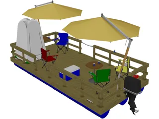 Dock Boat 3D Model