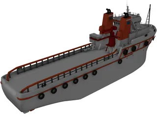 Tugboat 3D Model
