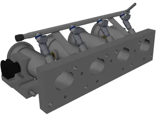 Custom ITB Manifold 3D Model
