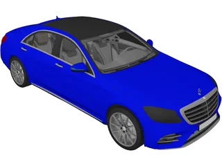 Mercedes-Benz S560 W222 4matic (2018) 3D Model