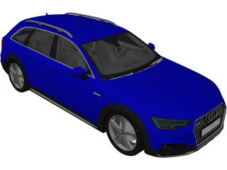 Audi A4 Avant (2018) 3D Model